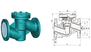 氟塑料襯里止回閥性能參數(shù)和特點(diǎn)