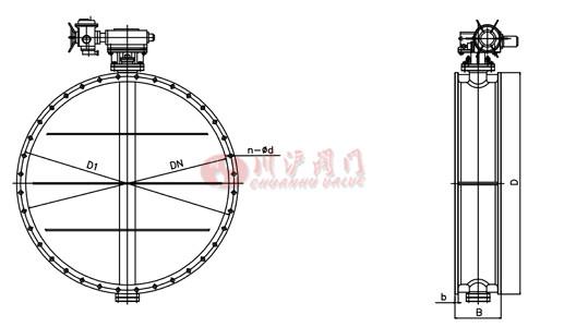 D941W電動(dòng)通風(fēng)蝶閥結(jié)構(gòu)圖