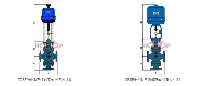 電動(dòng)三通調(diào)節(jié)閥結(jié)構(gòu)圖