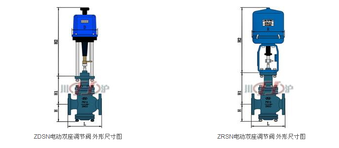 電動雙座調(diào)節(jié)閥結(jié)構(gòu)圖