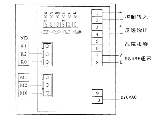 PSL電動執(zhí)行器_調節(jié)型接線圖