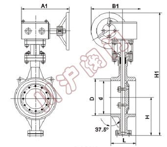 D363H_焊接蝶閥_結(jié)構(gòu)圖