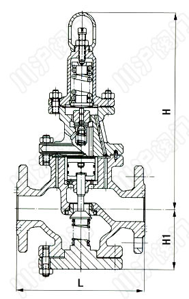 Y43H蒸汽減壓閥結(jié)構(gòu)圖