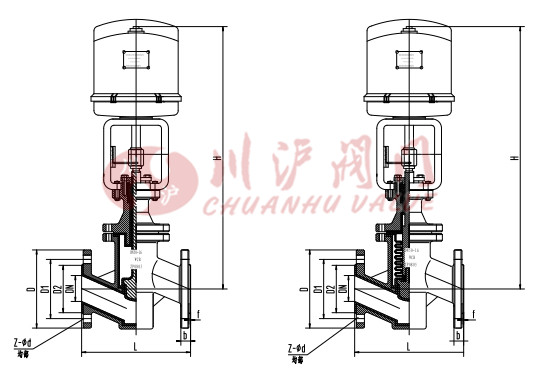 電動(dòng)襯氟調(diào)節(jié)閥結(jié)構(gòu)圖