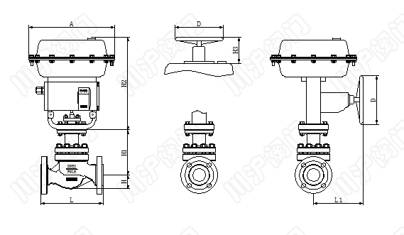 氣動智能型調(diào)節(jié)閥結(jié)構(gòu)圖